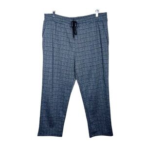 A New Day Womens Pull On Jogger Sweatpants Plaid Drawstring Waist Casual